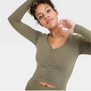 •new• ALL IN MOTION Flex Shirred Top